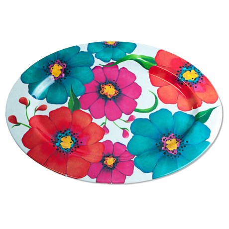 Kane Home Summer Floral Serve Tray - Melamine,16x11x5.8”