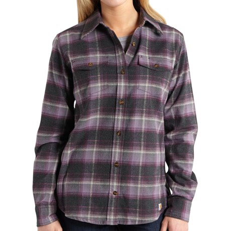 Carhartt Hamilton II Flannel Shirt - Long Sleeve, Factory Seconds (For Women)