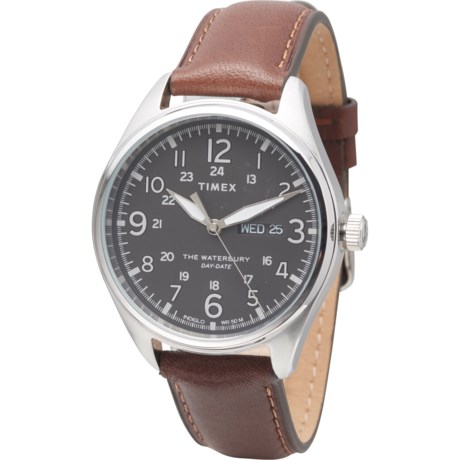 Timex Waterbury Traditional Watch - Leather Strap (For Men)
