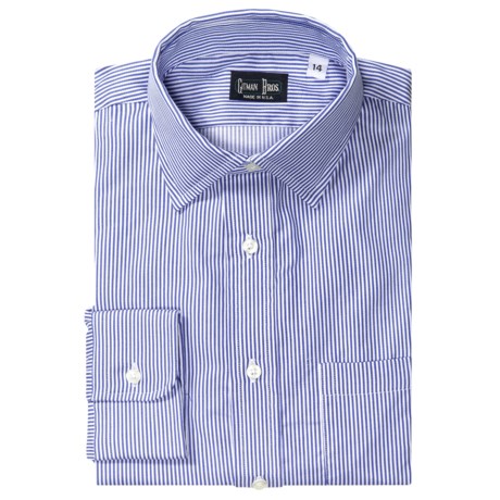 Gitman Brothers Bengal Stripe Dress Shirt - Point Collar, Single Pocket, Long Sleeve (For Boys)