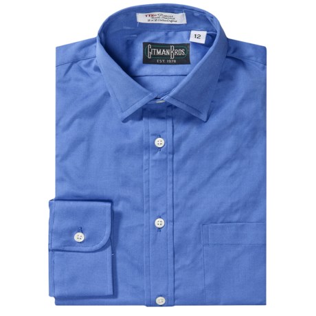 Gitman Brothers Dress Shirt - Point Collar, Long Sleeve (For Boys)