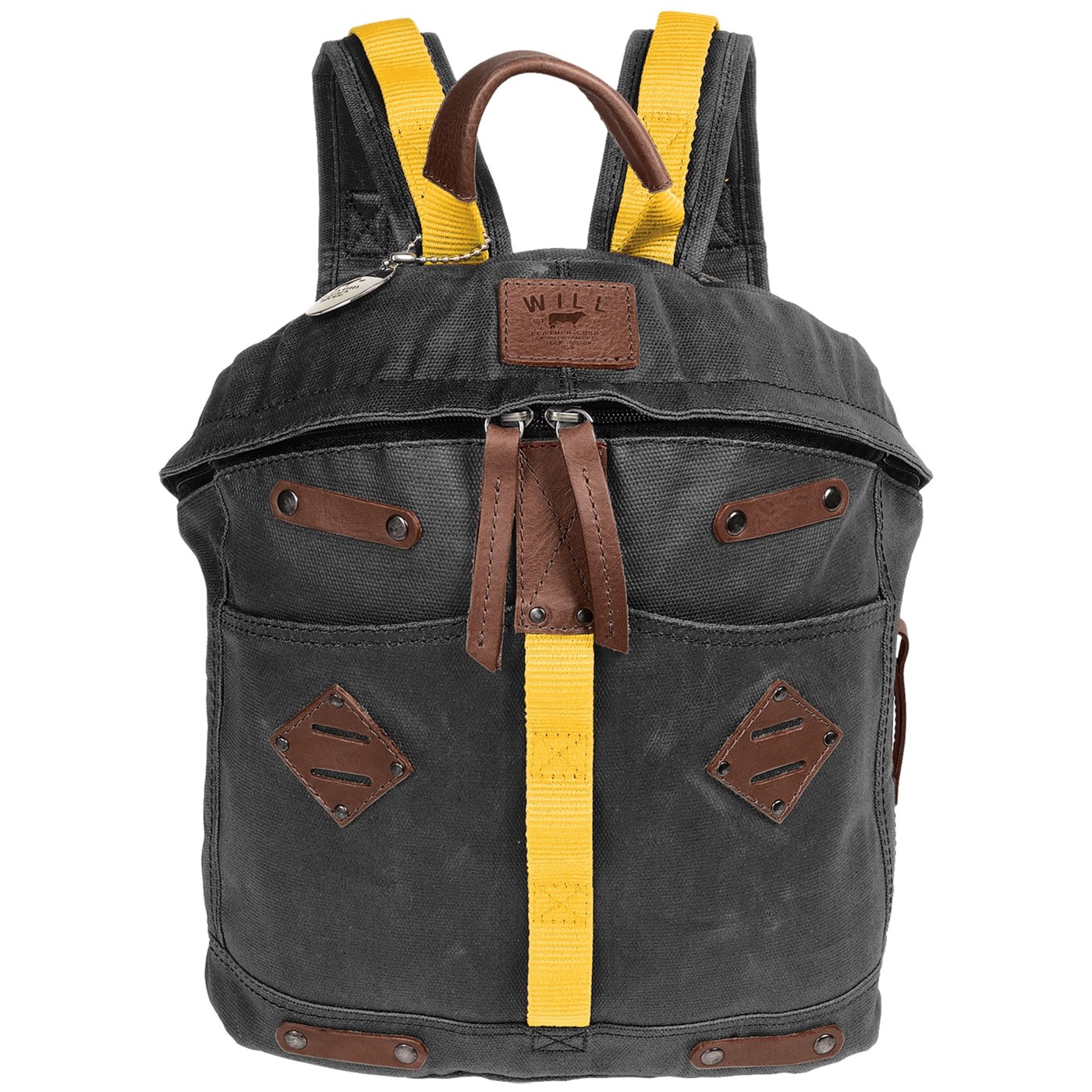 Will Leather Goods Backpack   Waxed Canvas, Large 8463M 67