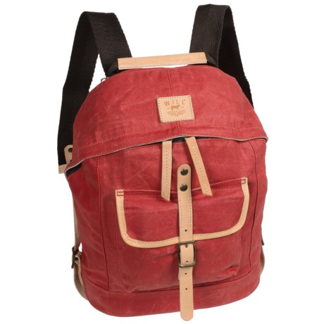 Will Leather Goods Dome Backpack - Waxed Canvas, Laptop Sleeve