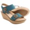 Earth Fauna Wedge Sandals (For Women)