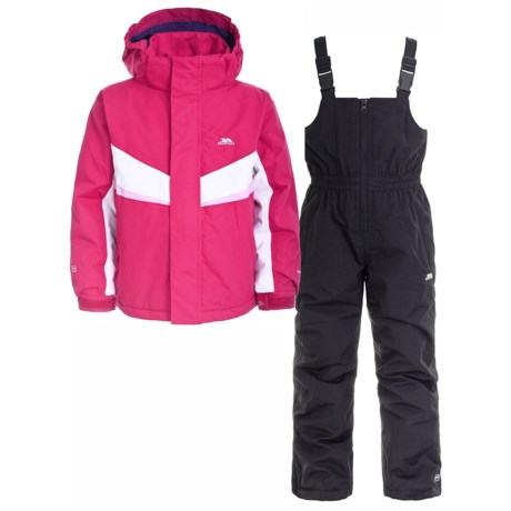 Trespass Chamonix Ski Jacket and Bib Overall Suit - Waterproof, Insulated (For Kids)