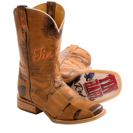Tin Haul Lucky U Cowboy Boots - Leather, Square Toe (For Men)