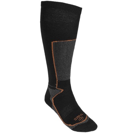 Lorpen Lightweight Ski Socks - Merino Wool Blend, Over-the-Calf, 2-Pack (For Men and Women)