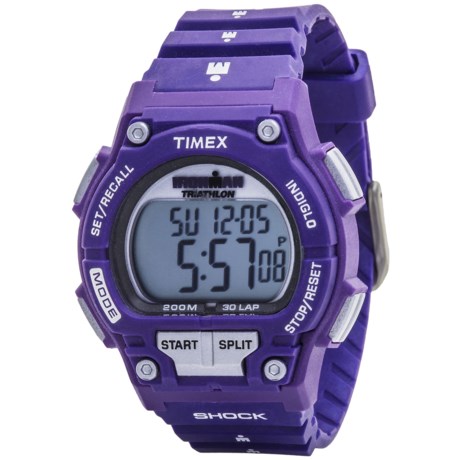 Timex Ironman Classic Shock Purple Digital Watch - 30-Lap 8508C - Save 36%