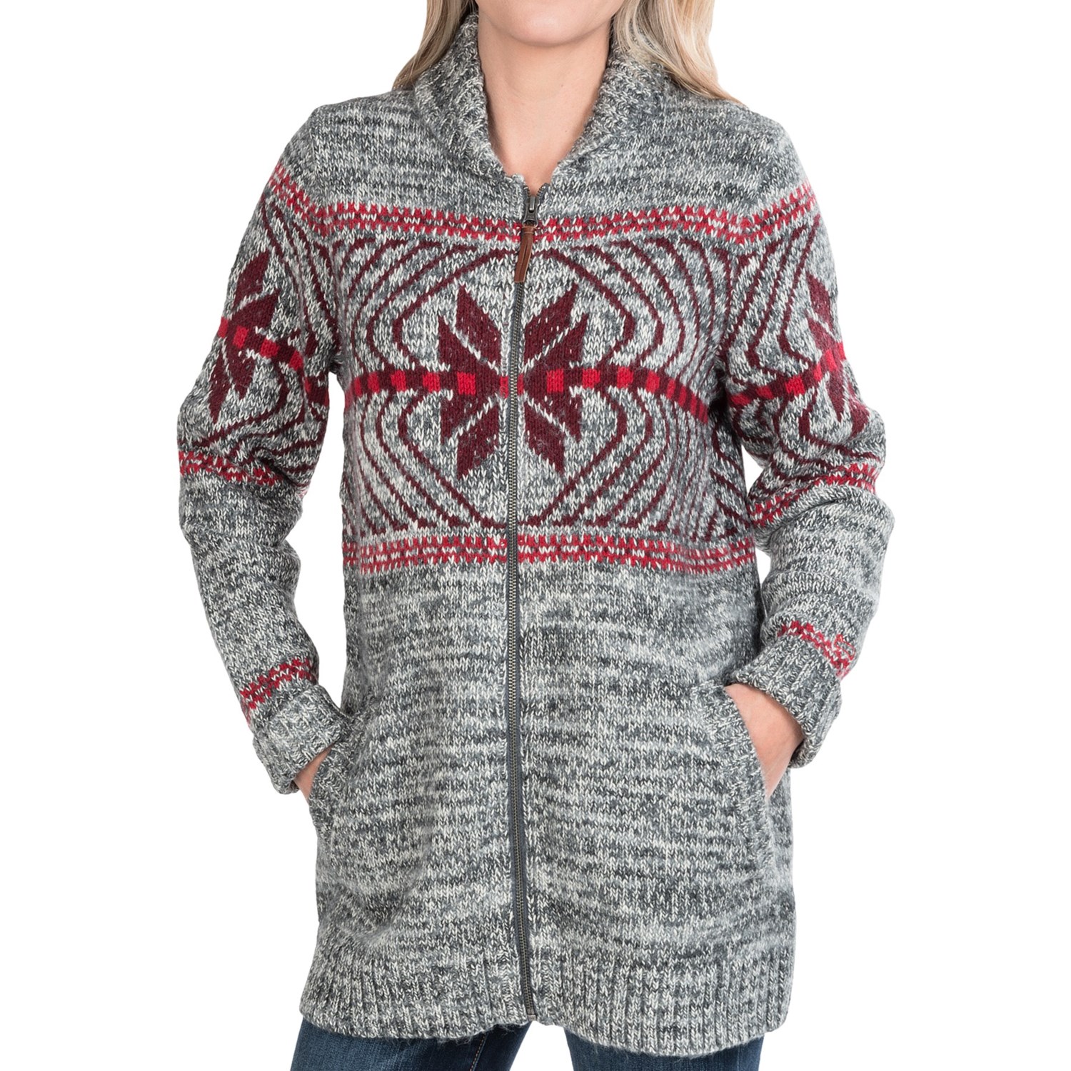 Woolrich White Label Native Cardigan Sweater (For Women) 8519J