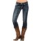 Rock & Roll Cowgirl Gold Embroidered Skinny Jeans (For Women)