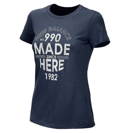 New Balance 990 Made Here T-Shirt - Short Sleeve (For Women)
