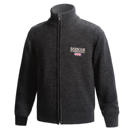 Barbour Rider Cardigan Sweater - Merino Wool (For Boys)