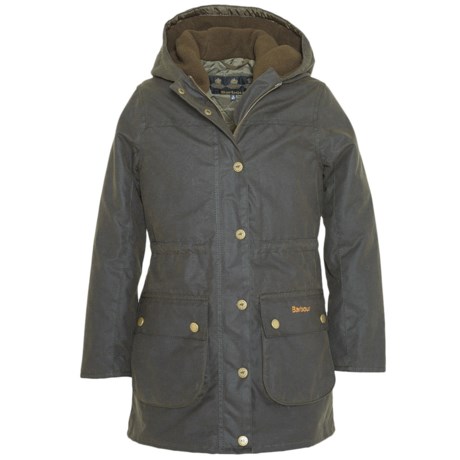 Barbour Winter Durham Jacket - Waxed Cotton (For Girls)