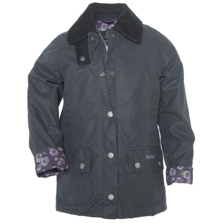 Barbour Printed Beadnell Jacket - Waxed Cotton (For Girls)