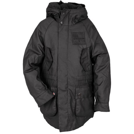 Barbour International Reiver Jacket - Sylkoil Waxed Cotton, Insulated (For Boys)