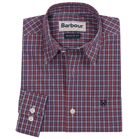 Barbour Button Front Cotton Shirt - Long Sleeve (For Boys)