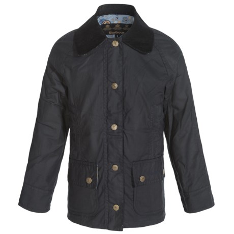 Barbour Abrosa Waxed-Cotton Jacket (For Girls)