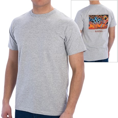 Simms DeYoung Brown Trout Shirt - Short Sleeve (For Men)