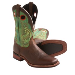 Laredo Stockman Cowboy Boots - Leather, Square Toe (For Men)