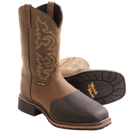 Dan Post 11” Torque Cowboy Work Boots - EH Rated, Steel Toe (For Men)