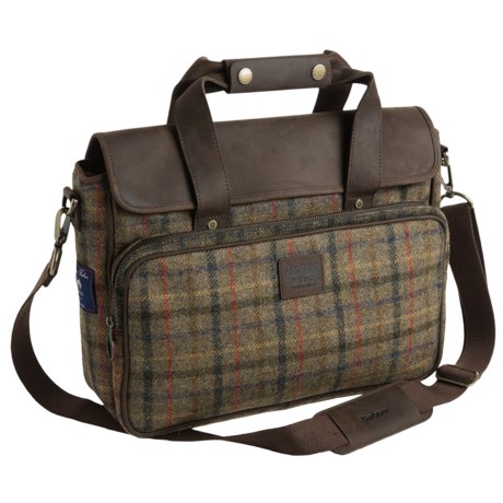 Barbour Tweed Wool Briefcase Bag