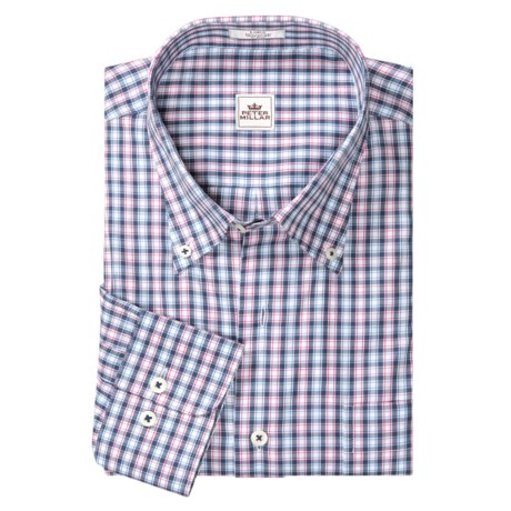 Peter Millar Falmouth Check Shirt - French Front, Long Sleeve (For Men)