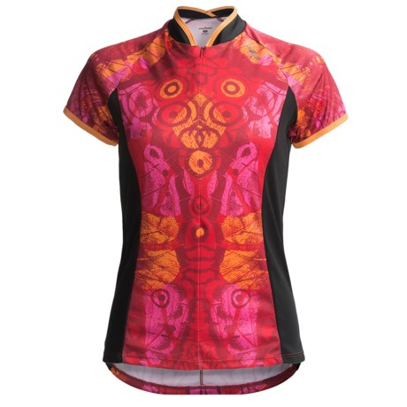 Shebeest Bellissima Wings Cycling Jersey - UPF 45, Short Sleeve (For Women)