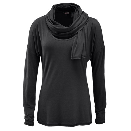 Merrell Evoke Jersey T-Shirt - Built-In Scarf, Long Sleeve (For Women)