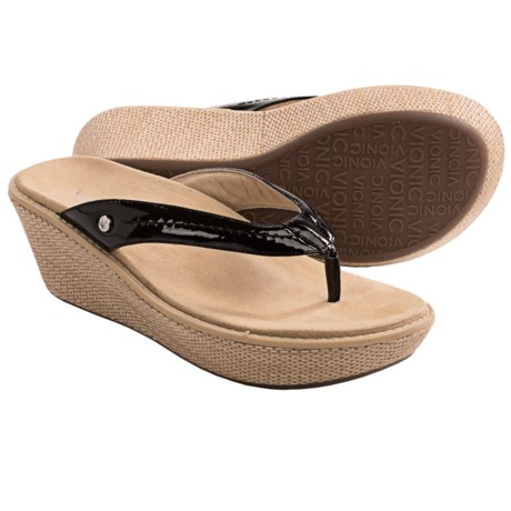 Vionic with Orthaheel Technology Grenada Wedge Sandals (For Women)