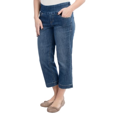 JAG Jag Felicia Stretch Denim Crop Jeans - Pull On (For Women)