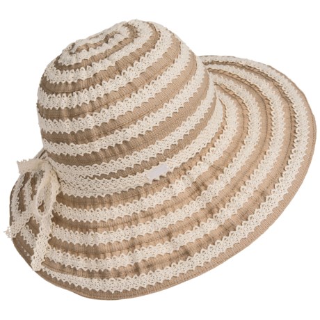 Betmar Yulia Lace-Trim Sun Hat (For Women)