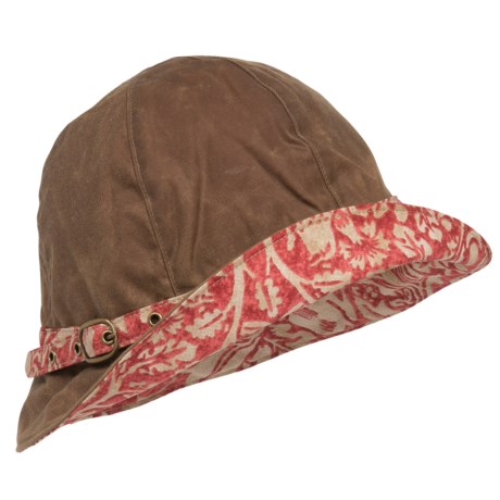 Barbour Summer Waxed-Cotton Cloche Hat - William Morris Print (For Women)