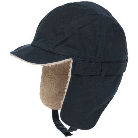 Barbour Waxed-Cotton Trapper Hat - Sherpa Lined (For Women)