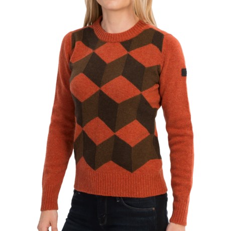 Barbour Cubes Lambswool Sweater (For Women)