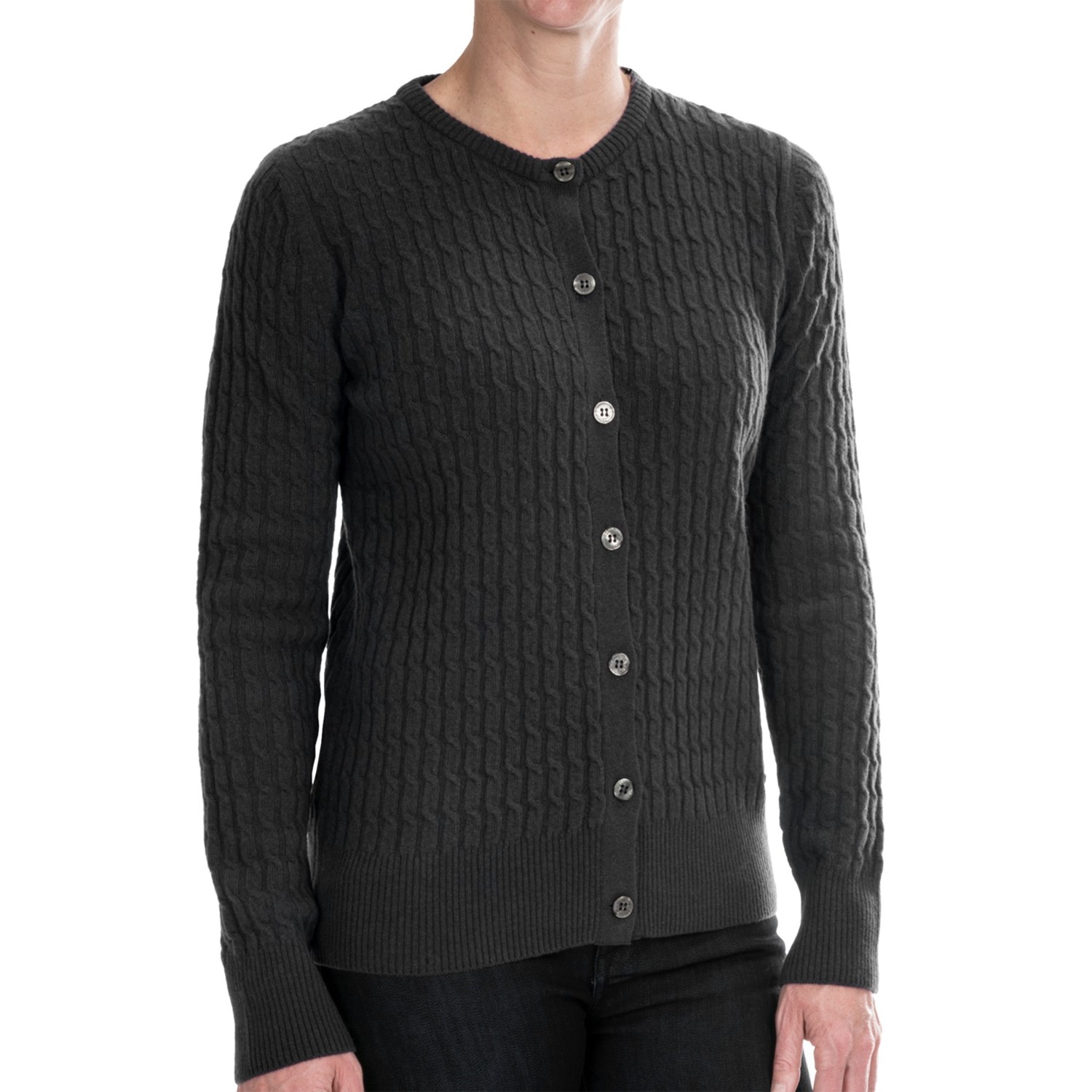 Barbour Langdale Cable-Knit Cardigan Sweater (For Women) 8653U - Save 53%