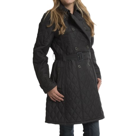 Barbour Chatsworth Double-Breasted Quilted Coat (For Women)