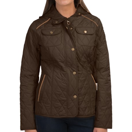Barbour Draycott Hooded Jacket - Diamond Quilted (For Women)
