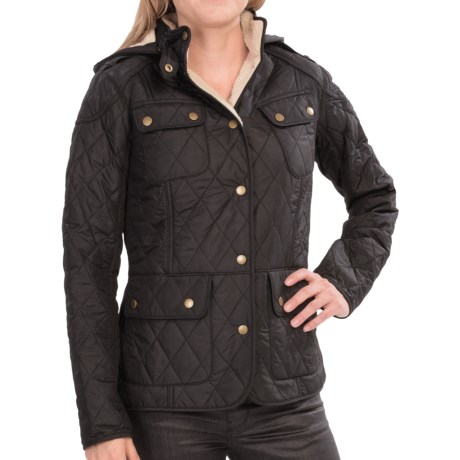Barbour Clearway Fleece Lined Diamond Quilted Jacket (For Women)