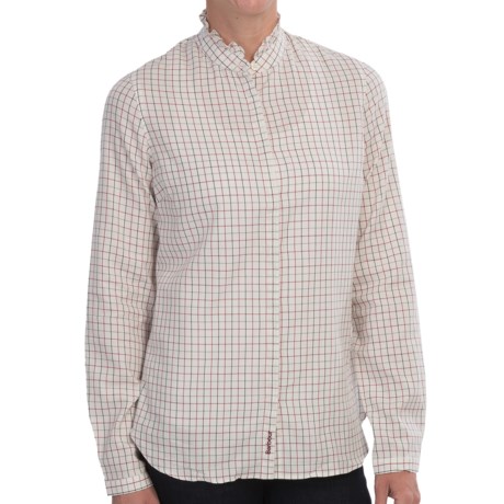 Barbour Aboyne Collarless Cotton Shirt - Long Sleeve (For Women)