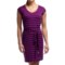 Icebreaker Villa Striped V-Neck Dress - Merino Wool, UPF 30+, Short Sleeve (For Women)
