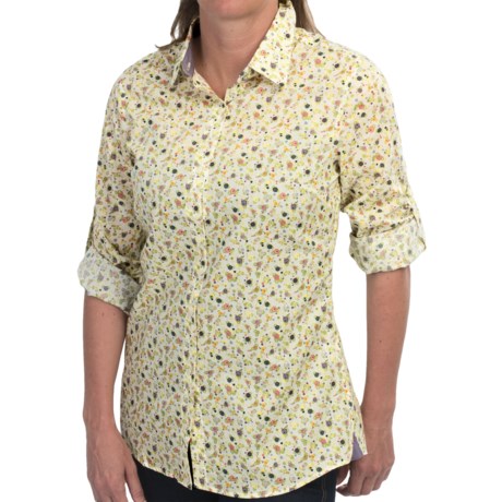 Barbour Eden Cotton Print Shirt - Long Sleeve (For Women)