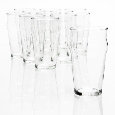 Bormioli Rocco Nonix Pub Glasses - Tempered Glass, Set of 12