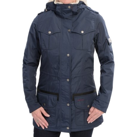 Barbour Hull Jacket - Insulated, Sherpa-Lined Hood (For Women)
