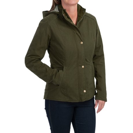 Barbour Houghton Hooded Jacket - Waterproof, Fleece Lined (For Women)