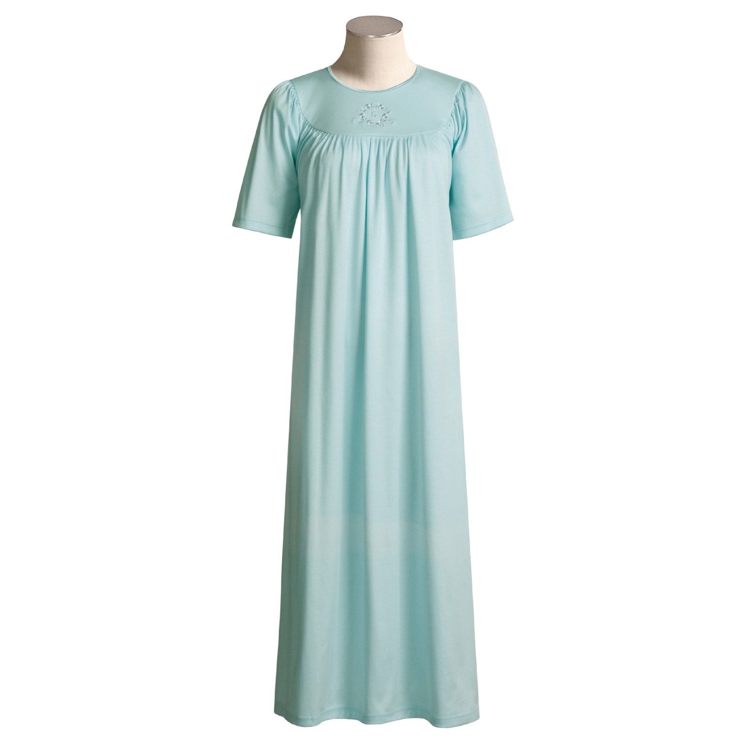 Calida Embroidered-Circlet Soft Cotton Nightgown (For Women) 86920 ...