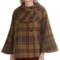 Barbour Bathans Hooded Cape - Wool Tweed, Double Breasted (For Women)