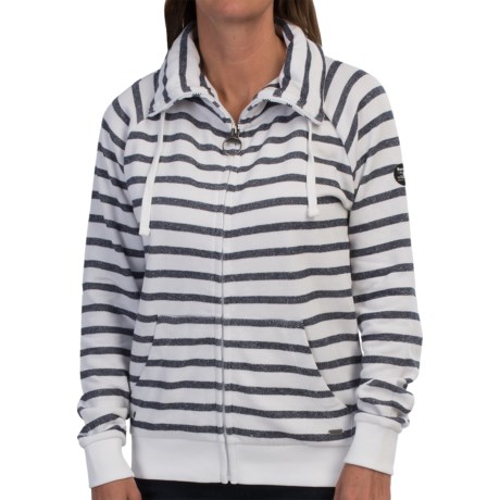 Barbour Yarn-Dyed Cotton Sweatshirt - Zip Front (For Women)