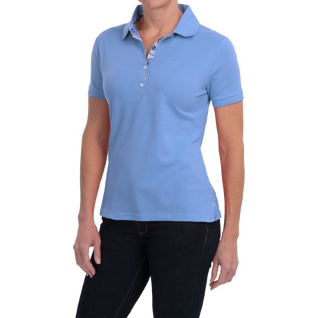 Barbour Pique Polo Shirt - Short Sleeve (For Women)