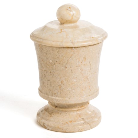 Creative Home Marble Pedestal Cotton Ball Holder