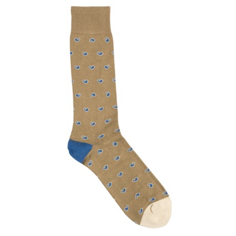 Byford® Byford Paisley Pima Cotton Socks - Mid-Calf (For Men)